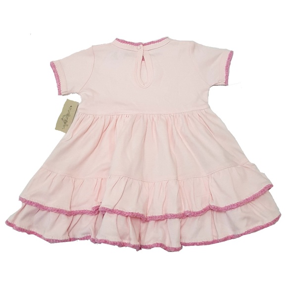 Margery ellen baby embroidery pink dress  6-9 m - Picture 2 of 3